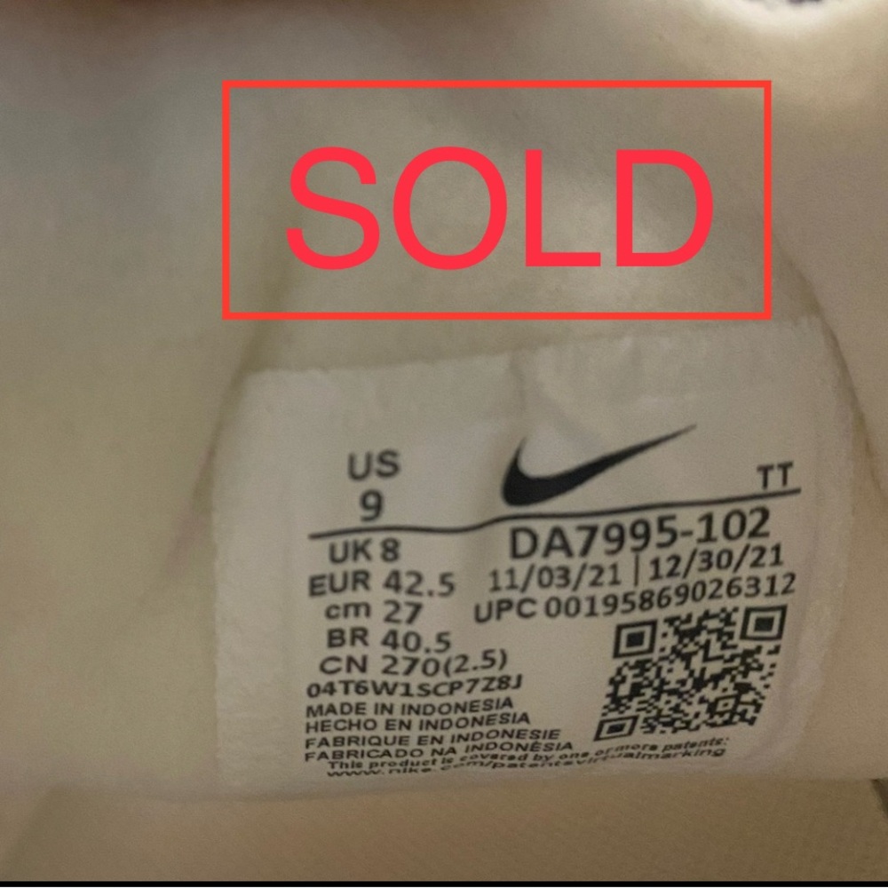 ❌SOLD OUT❌ Nike Waffle One “Natural” Sneaker DA7995 102 - Picture 11 of 15
